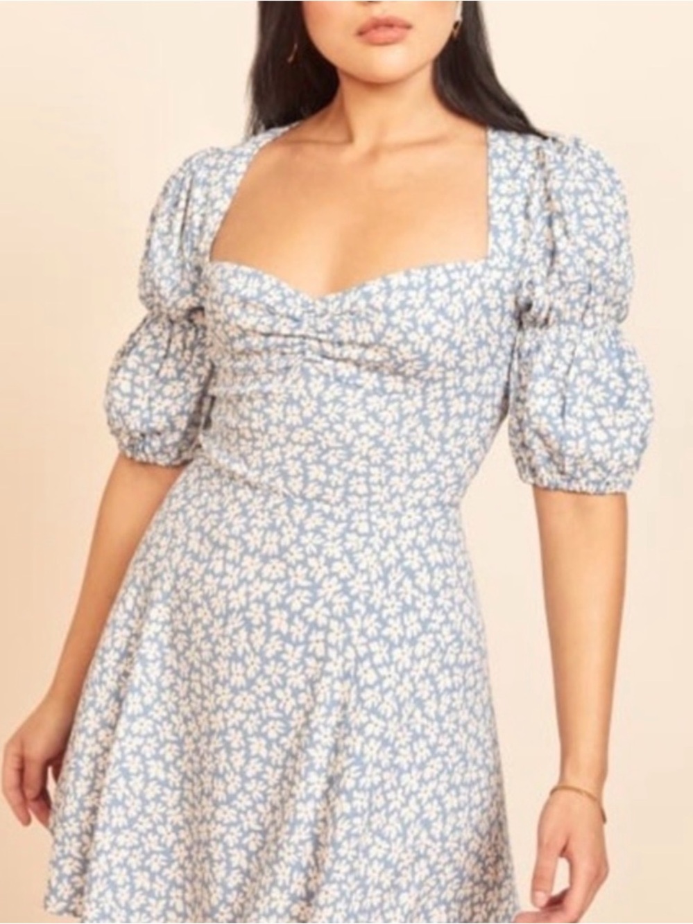 NWT Reformation Cirrus Dress - Size 8 - Light Blue NWT
